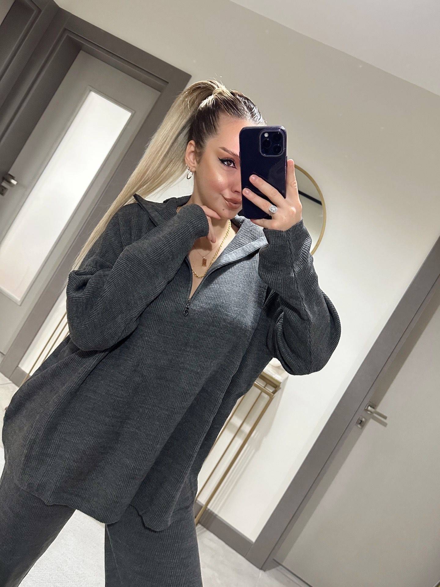 Antrasit Triko Takım